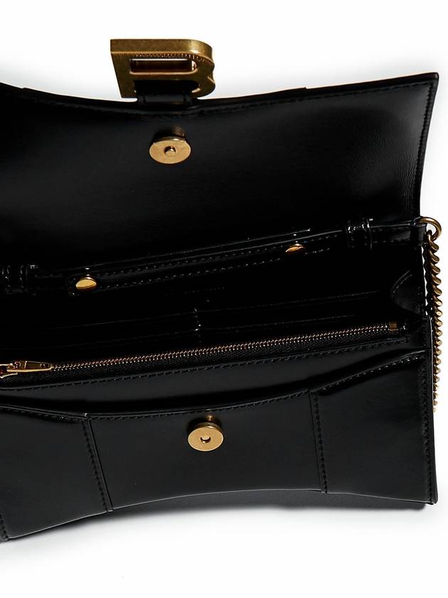 Hourglass Chain Mini Calfskin Cross Bag Black - BALENCIAGA - BALAAN 4