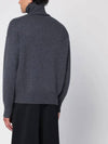 Big Heart Logo Wool Knit Turtleneck Grey - AMI - BALAAN 4