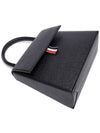 Trapeze Leather Tote Bag Black - THOM BROWNE - BALAAN 6