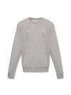 Embroidered Heart Logo Sweatshirt Grey - AMI - BALAAN 1