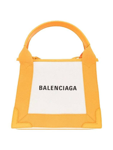 Cabas XS Tote Bag Natural Pop Orange - BALENCIAGA - BALAAN 1