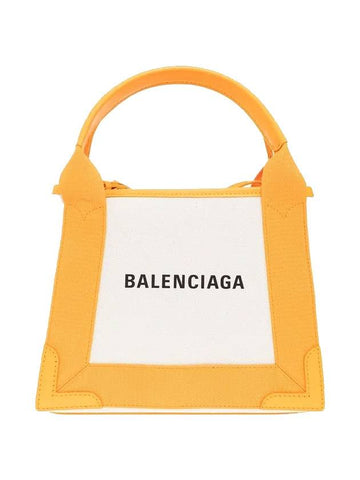 Cabas XS Tote Bag Natural Pop Orange - BALENCIAGA - BALAAN 1