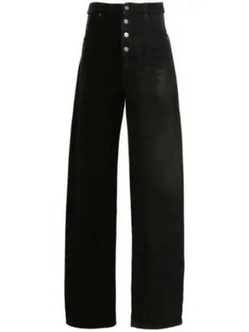 MM6 Margiela half and 5 pocket denim pants black gray S62LB0169MTN007961 - MAISON MARGIELA - BALAAN 1