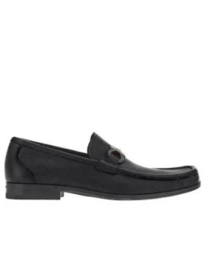 Gancini Suede Moccasin Loafers Black - SALVATORE FERRAGAMO - BALAAN 2