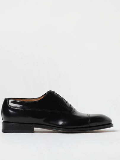 Men's Toe Cap Leather Oxford Black - SALVATORE FERRAGAMO - BALAAN 2