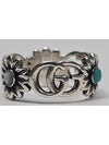 Double G Vintage Sterling Silver Flower Ring No 16 - GUCCI - BALAAN 2