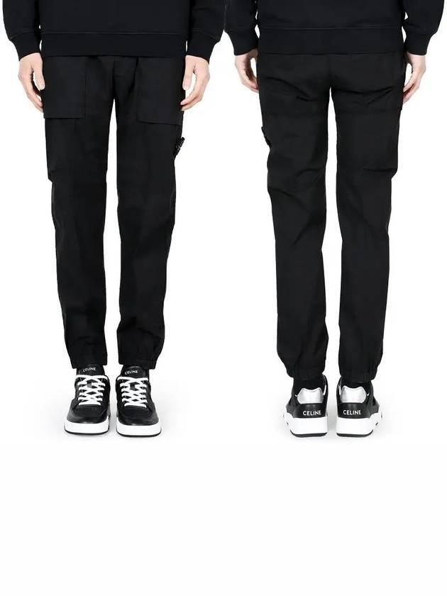 Wappen Logo Straight Pants Black - STONE ISLAND - BALAAN 3