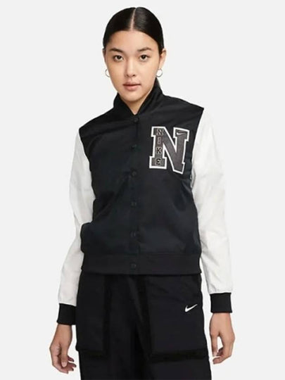 NSW Sportswear Varsity Bomber Jacket Black - NIKE - BALAAN 2