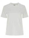 Women's Embroidered Oak Leaf Crest Cotton Short Sleeve T-Shirt White - BURBERRY - BALAAN 2