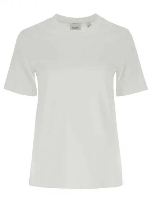 Women's Embroidered Oak Leaf Crest Cotton Short Sleeve T-Shirt White - BURBERRY - BALAAN 2