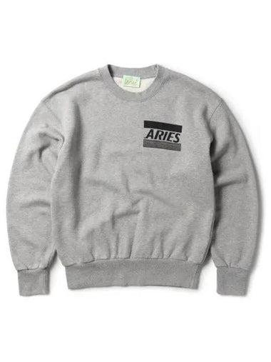 U Credit Card Sweatshirt Gray Marl SWEAT - ARIES - BALAAN 1