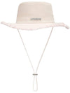 Artichaut Frayed Expedition Bucket Hat Off White - JACQUEMUS - BALAAN 1