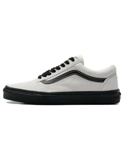 Old Skool Suede Low Top Sneakers Marshmallow Black - VANS - BALAAN 2