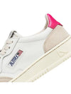 Medalist Suede Pink Tab Low Top Sneakers White - AUTRY - BALAAN 7