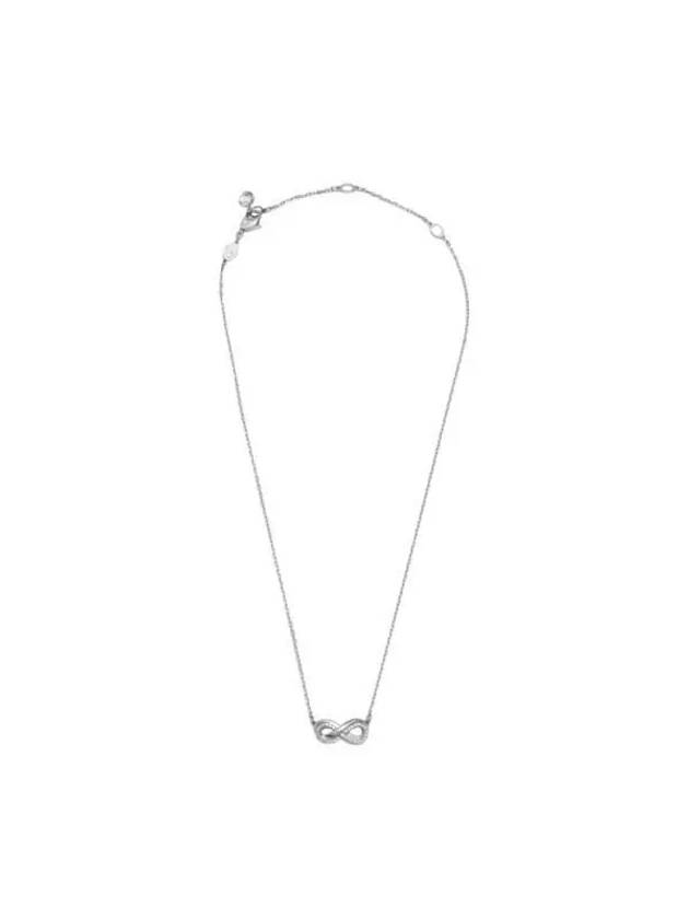 Hyperbola Pendant Pave Infinity Rhodium Necklace Silver - SWAROVSKI - BALAAN 3