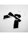 Hair Chouchou CC Logo Ribbon Band Black Ivory - CHANEL - BALAAN 5