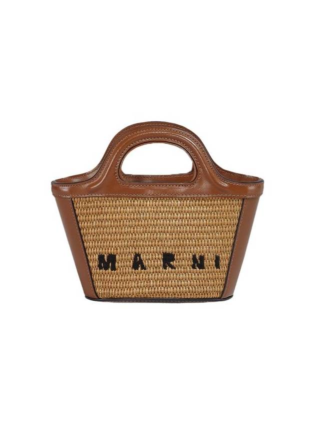 Rattan Micro Tropicalia Cross Bag Brown - MARNI - BALAAN 2