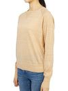 Women's Crew Neck Wool Knit Top Beige - VANESSA BRUNO - BALAAN 3