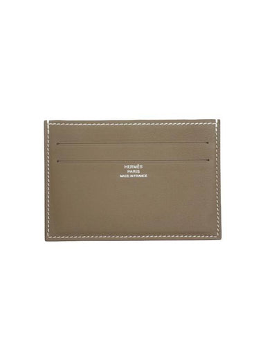 Citizen Twill Card Wallet Brown - HERMES - BALAAN 1