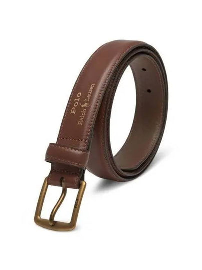 Full grain leather dress belt brown - POLO RALPH LAUREN - BALAAN 2