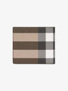 Check Canvas Half Wallet Beige - BURBERRY - BALAAN 3