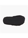 Furry Logo Slippers Black - BALENCIAGA - BALAAN 6