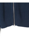 Silk Cotton Funnel Neck Zip Up Jacket Royal Blue - TOM FORD - BALAAN 6