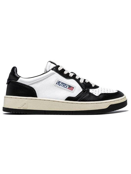 Medalist Leather Low Top Sneakers White Black - AUTRY - BALAAN 2