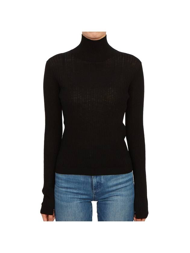 Sax High Neck Knit Turtleneck Black - MAX MARA - BALAAN 2