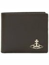 Kent of Saffiano Leather Wallet Half 51120008 N407 - VIVIENNE WESTWOOD - BALAAN 1