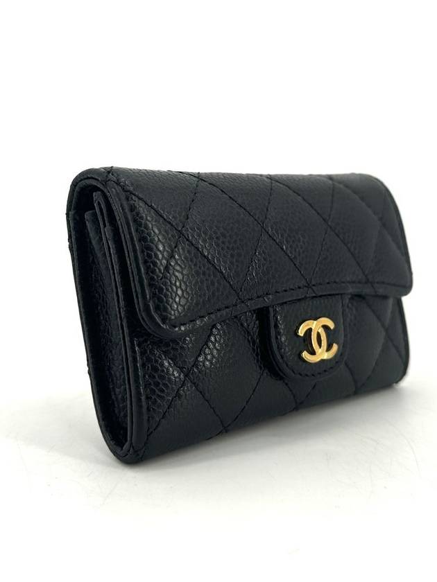 Classic caviar gold flap card wallet - CHANEL - BALAAN 5