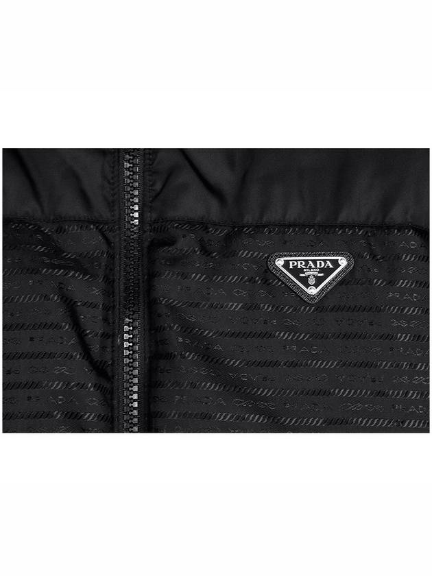 Medium-Length Re-Nylon Reversible Down Padded Jacket Black - PRADA - BALAAN 9