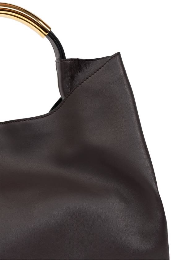 Moschino Leather Shopper Bag, Women's, Brown - MOSCHINO - BALAAN 6