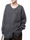 For Woman Women s Soft Two way Knit Cardigan Charcoal W243TP10CH - CHANCE'S NOI - BALAAN 2