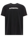 Logo Print Cotton Oversized Short Sleeve T-Shirt Black - BURBERRY - BALAAN 2