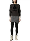 Milly Logo Sweatshirt Faded Black - ISABEL MARANT - BALAAN 5