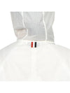 4 Bar Ripstop Polyamide Windbreaker White - THOM BROWNE - BALAAN 8