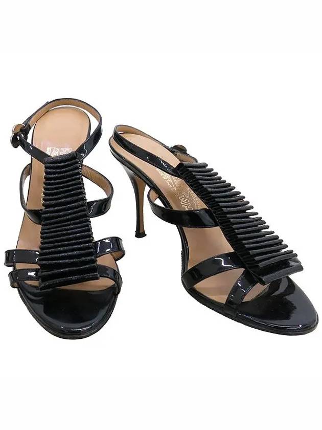 Smith Market used luxury goods Ferragamo black sandals women s shoes - SALVATORE FERRAGAMO - BALAAN 2