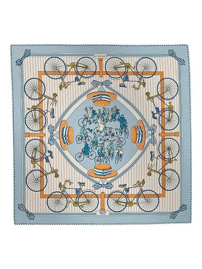 Les Becanes Scarf Blue - HERMES - BALAAN 2