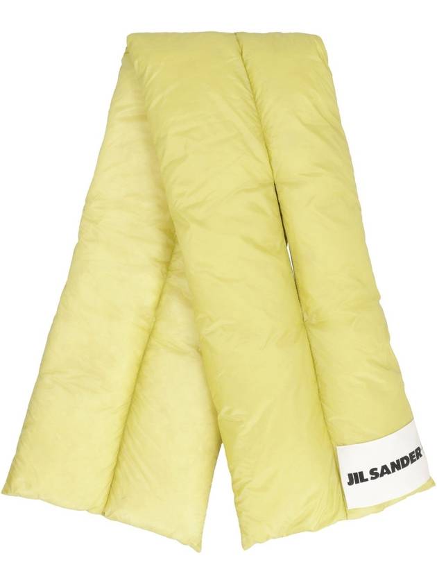 Logo Patch Down Scarf Green - JIL SANDER - BALAAN 4