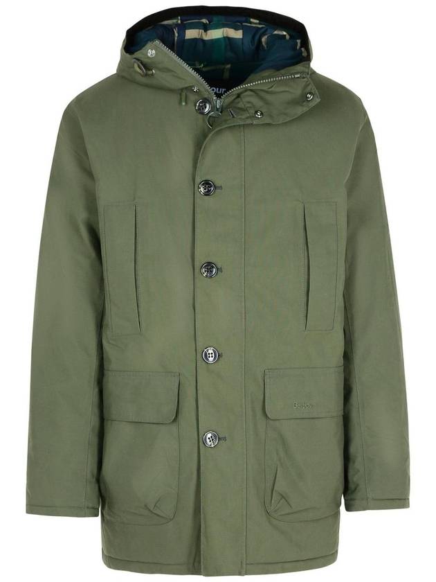 Barbour 'Winter Beaufort' Green Cotton Blend Parka - BARBOUR - BALAAN 1