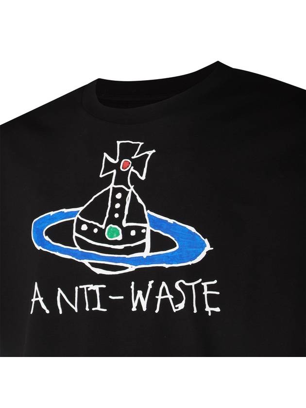 Anti Waste Short Sleeve T-Shirt Black - VIVIENNE WESTWOOD - BALAAN 3