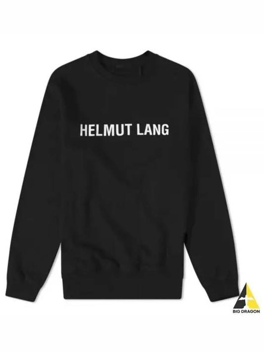 Core Crew Neck Logo Sweatshirt Black - HELMUT LANG - BALAAN 2