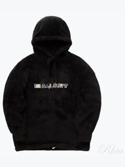 Ulysse Embroidered Logo Hoodie Black - ISABEL MARANT - BALAAN 2