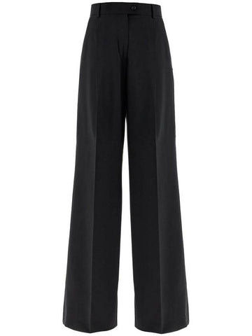 Bella oversized stretch wool wide pants black - MAX MARA SPORTMAX - BALAAN 1