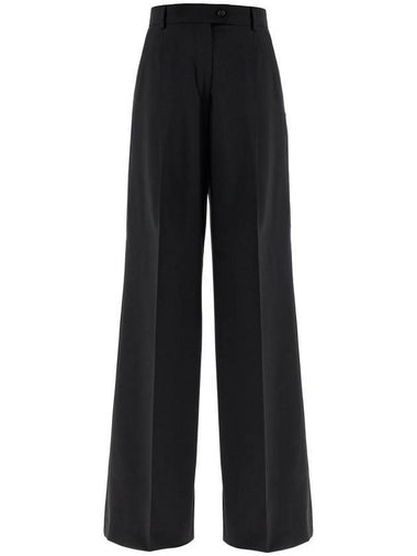 Bella oversized stretch wool wide pants black - MAX MARA SPORTMAX - BALAAN 1