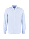 Small Fox Head Patch Classic Long Slevee Shirt Light Blue - MAISON KITSUNE - BALAAN 1