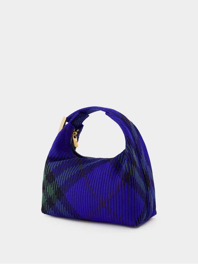 Peg Checked Duffel Bag Blue - BURBERRY - BALAAN 3