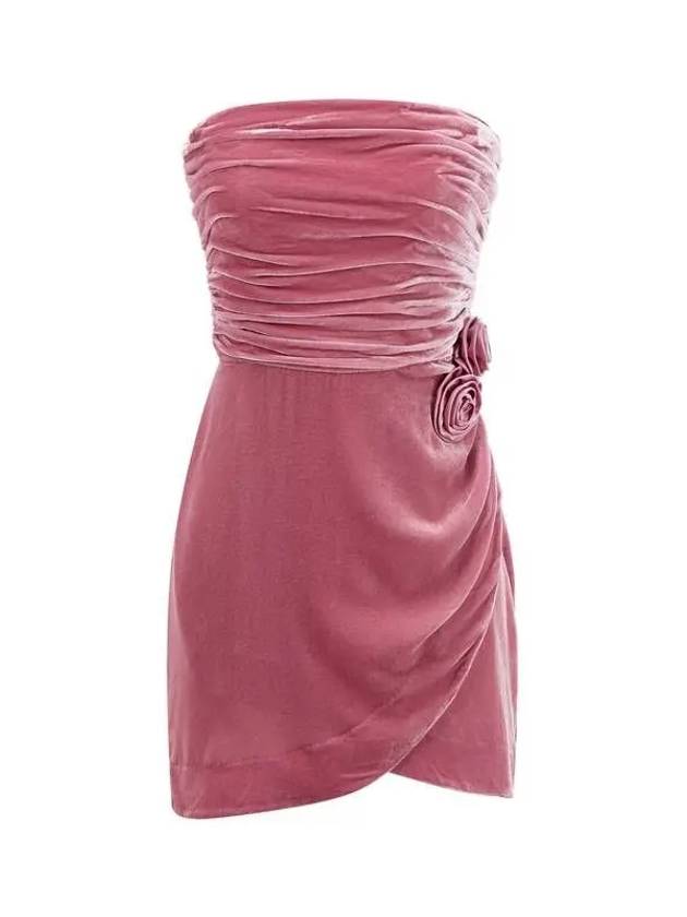 Rose point velvet tube top dress Lanesia Pink 270192 - REFORMATION - BALAAN 1