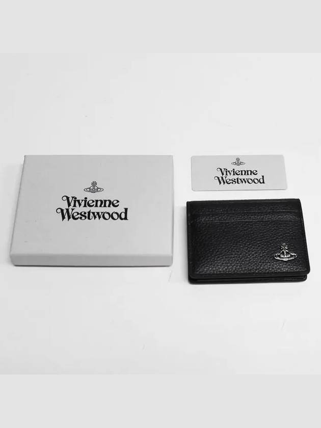 ORB Plaque Card Wallet Black - VIVIENNE WESTWOOD - BALAAN 8